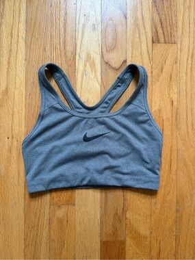Nike Charcoal Gray Racerback Sports Bra
